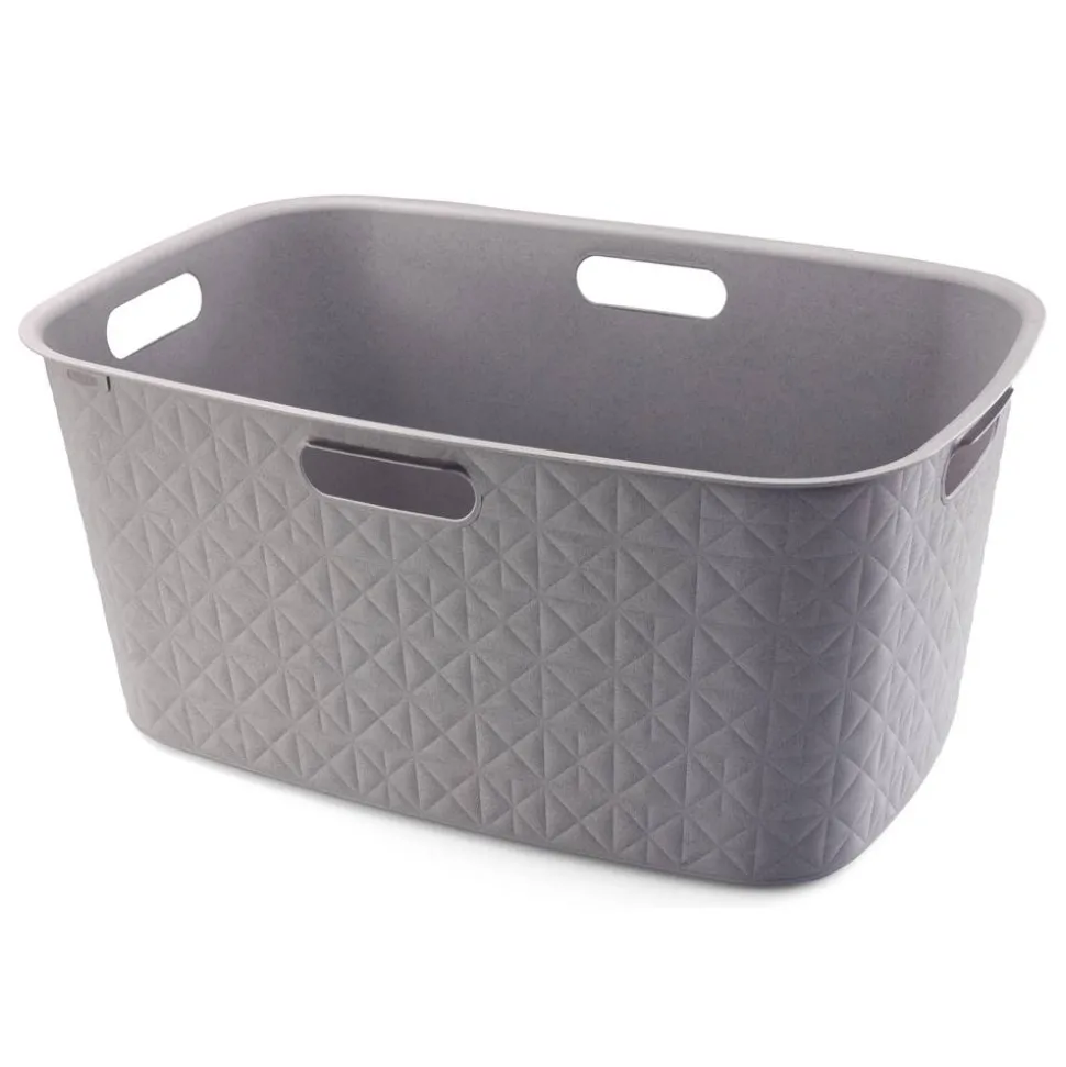 Wäschekorb 'Softex' taupe 45 l 57 x 37 x 27 cm