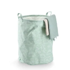 Wäschesammler 'Dino' mint, weiß 38 x 48 x 38 cm