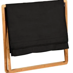 Wäschesammler schwarz 69 x 56,5 x 33 cm