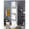 Wäscheschrank 'Clara 3' für Hauswirtschaftsraum weiß matt 50 x 200 x 67,6 cm