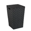 Wäschetruhe 'Adria Square' schwarz 33 x 33 x 53 cm