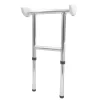 XL-Adapter für Dusch-Klappsitz 'Pro' chromfarben 29 x 11,8 x 35,5 - 50,8 cm