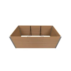 XL-Hochbeet WPC sand 200 x 100 x 75 cm