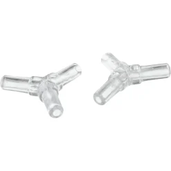 Y-Stücke farblos 3 cm 2 Stück