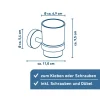 Zahnputzbecher 'Rom' schwarz