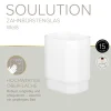 Zahnputzglas 'Soulution' eckig weiß
