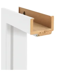 Zarge 'Economy' weiß 198,5 x 73,5 x 9,5-11,5 cm, Linksanschlag