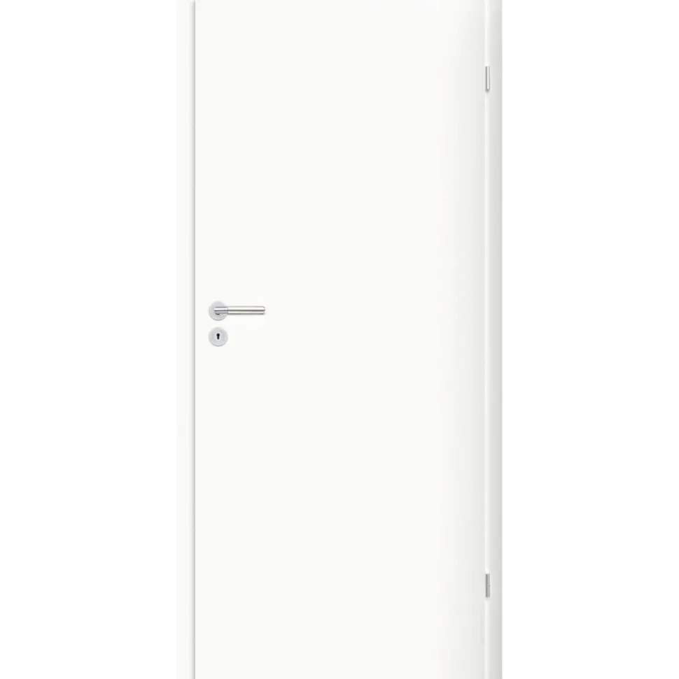 Zarge 'Economy' weiß 198,5 x 86 x 14-16 cm, Rechtsanschlag
