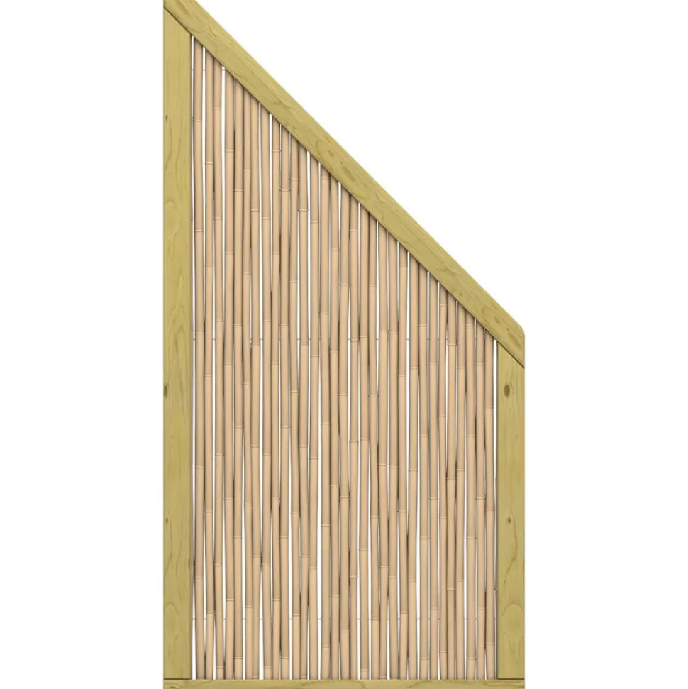 Zaunelement 'Bambu' braun 90 x 180/90 cm
