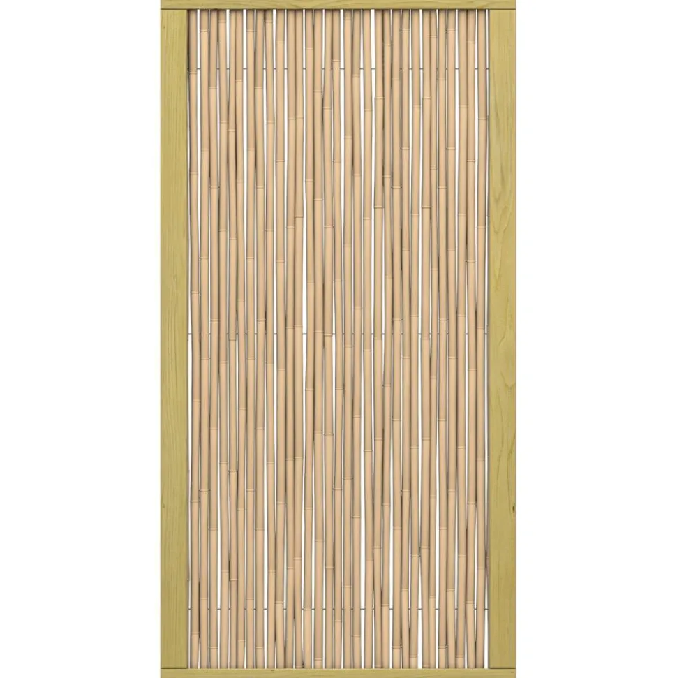 Zaunelement 'Bambu' braun 90 x 180 cm