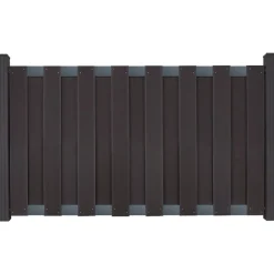 Zaunelement 'Fertigzaun Vorgarten' BPC/Aluminium anthrazit 180 x 90 x 3,2 cm