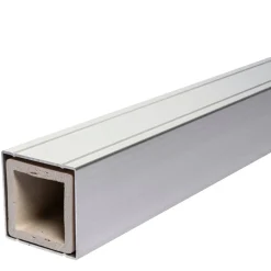 Zaun-Komplettset 'Milano Line' WPC anthrazit mit Pfosten zum Einbetonieren 942 x 180 cm