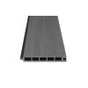 Zaun-Komplettset 'Roma Line' WPC grau mit Pfosten eloxiert zum Einbetonieren 565 x 180 cm