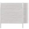 Zaun-Komplettset 'Roma Line' WPC beige mit Pfosten eloxiert zum Einbetonieren 751 x 180 cm