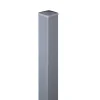 Zaunpfosten Aluminium silbergrau 6 x 6 x 190 cm