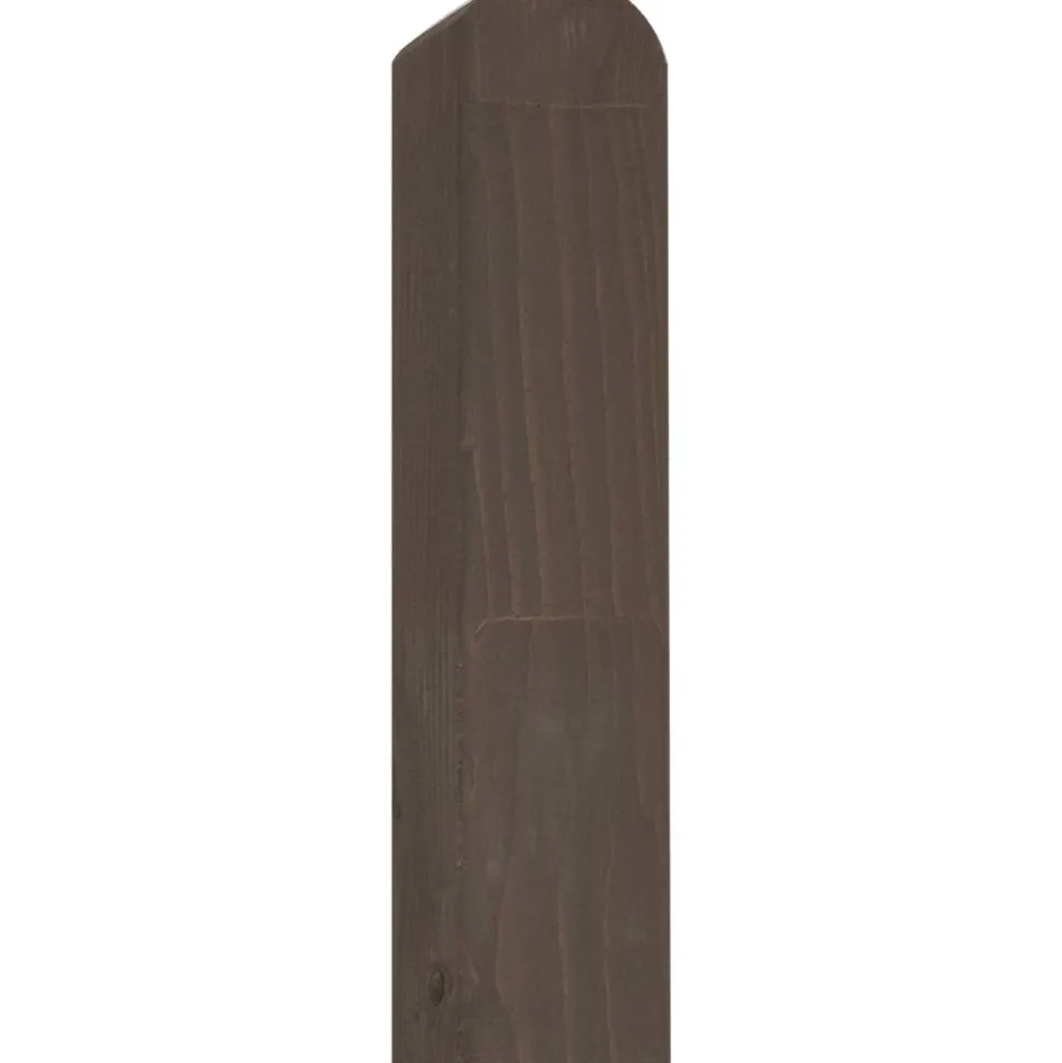 Zaunpfosten 'Bohlenzaun' KDI glatt 9 x 9 x 185 cm Kiefer grau