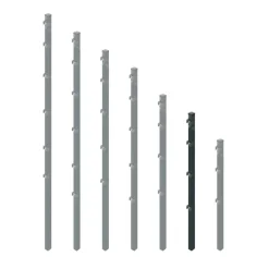 Zaunpfosten für Stabmatten 'Essential' anthrazit 4 x 4 x 150 cm