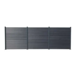 Zaunpfosten 'Tim' aus WPC 6,8 x 6,8 x 240 cm anthrazit