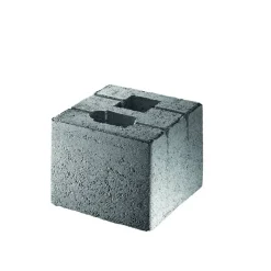 Zaunpfosten-Fundamentstein Beton grau 20 x 20 x 17 cm
