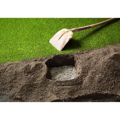 Zaunpfosten-Fundamentstein Beton grau 20 x 20 x 17 cm