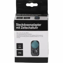 Zeitschaltuhr mit Steckdosenadapter IP 44