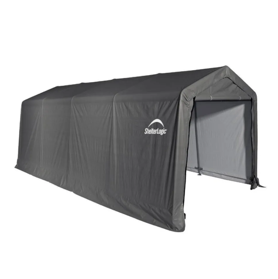 Zeltgarage 'Garage-in-a-Box' grau 18,3 m² 610 x 300 x 240 cm