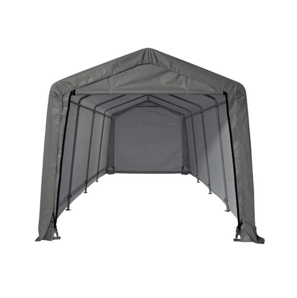 Zeltgarage 'Garage-in-a-Box' grau 18,3 m² 610 x 300 x 240 cm