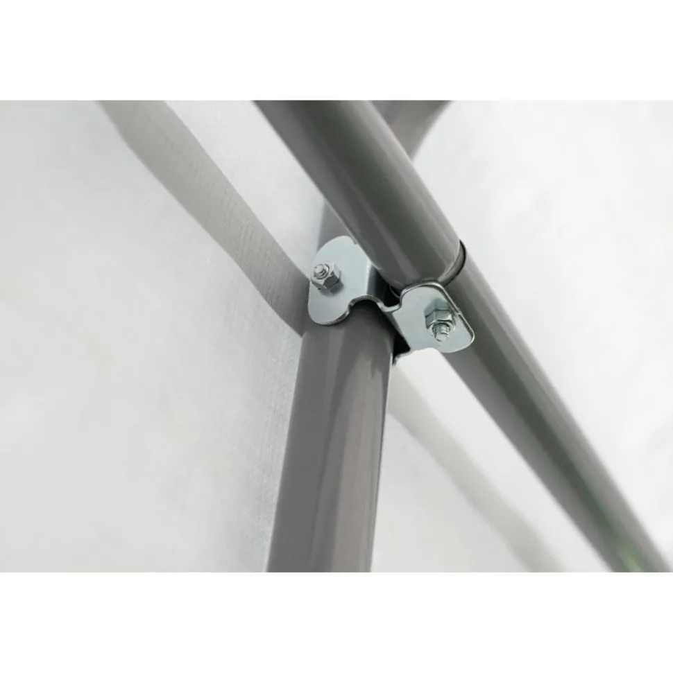 Zeltgarage grau Polyethylen 490 x 370 x 260 cm