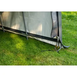 Zeltgarage grau Polyethylen 490 x 370 x 260 cm