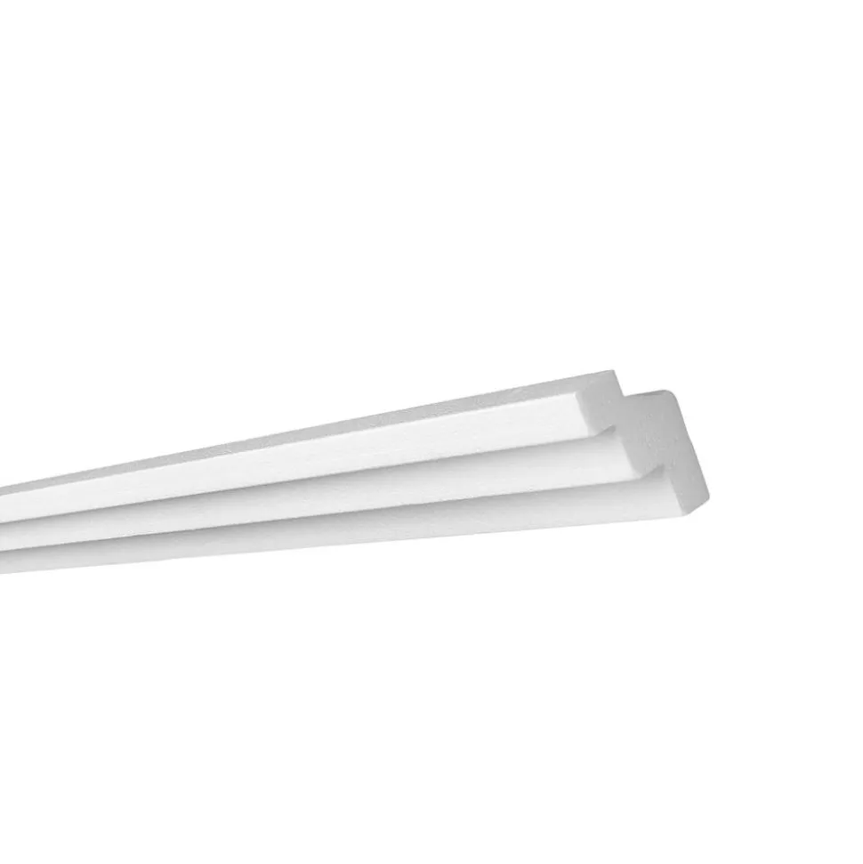 Zierprofil für LED-Stripes 'Kristine' EPS weiß 200 x 6,5 cm