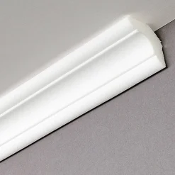 Zierprofil 'Simone' strukturiert weiß 200 x 3 x 3 cm 2 Stück