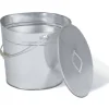 Zinkeimer oval 15 L mit Deckel