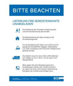 Zisterne 'Garten-Comfort Flat S' blau 3000 l