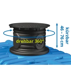 Zisterne 'Haus-Premium Flat XL' blau 14000 l