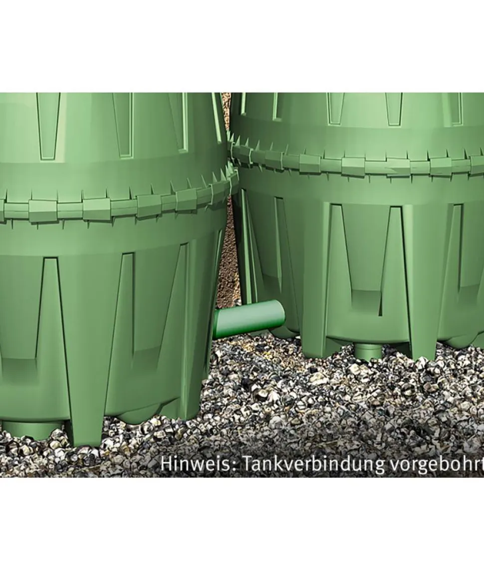 Zisterne Herkules 'Komplettpaket Garten' grün 3200 l