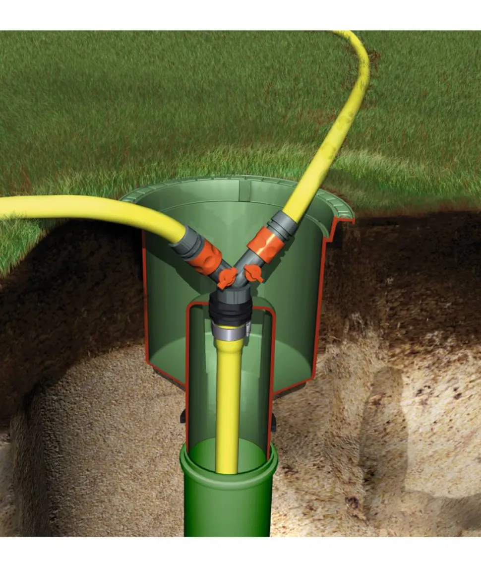 Zisterne Herkules 'Komplettpaket Garten' grün 3200 l