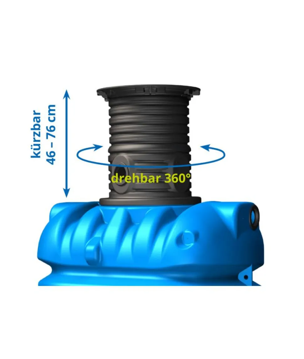 Zisterne 'Modularis' blau 7500 l 3 Stück