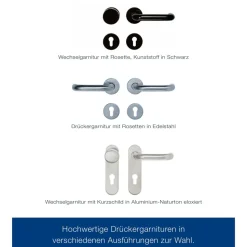 ZK-Innentür-Element Anschlag rechts weiß 100 x 200 cm