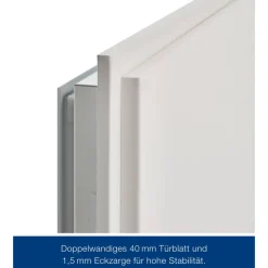ZK-Innentür-Element Anschlag rechts weiß 100 x 200 cm