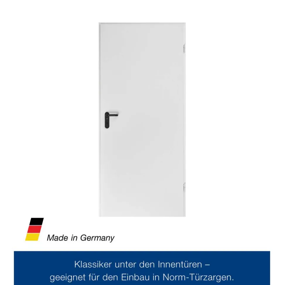ZK-Innentür-Element Anschlag rechts weiß 87,5 x 187,5 cm