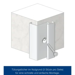 ZK-Innentür-Element Anschlag rechts weiß 87,5 x 187,5 cm