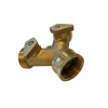 Zweiwege-Verteilerstück Messing 3/4"
