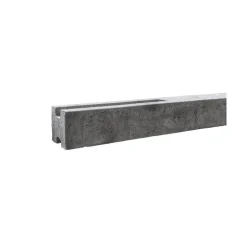 Zwischenpfosten 'Standard' einseitig 11 x 11 x 248 cm grau